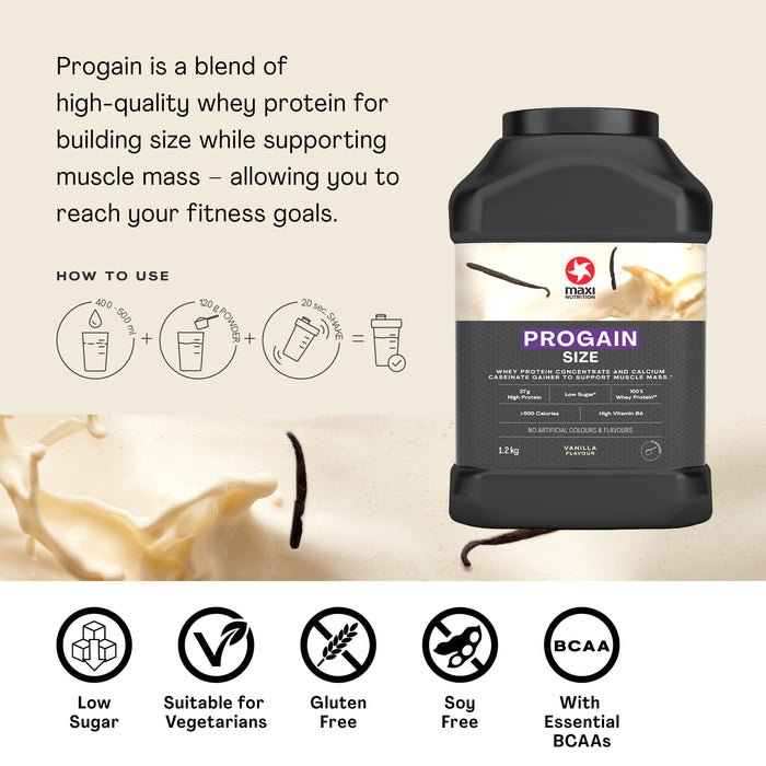 Maxi Nutrition Progain Powder 1200g Vanilla