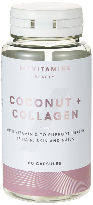 MyVitamins Coconut and Collagen  60Caps Unflavoured | High-Quality Nutritional Supplement | MySupplementShop.co.uk