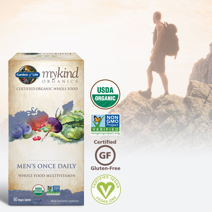 Garden of Life Mykind Organics Men's Once Daily - 60 vegan tabs - Vitamins & Minerals at MySupplementShop by Garden of Life