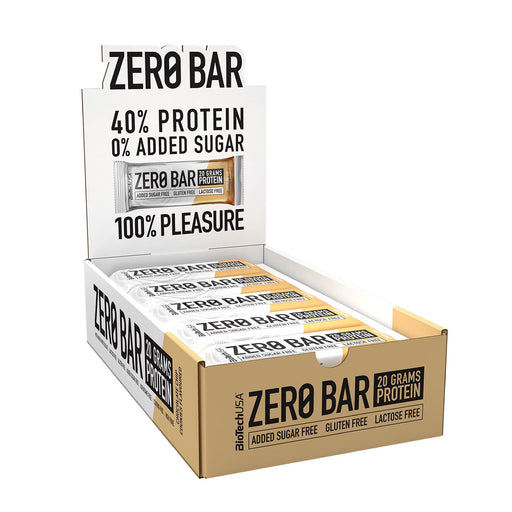 BioTechUSA Zero Bar, Chocolate Chip Cookies - 20 x 50g Best Value Snack Food Bar at MYSUPPLEMENTSHOP.co.uk