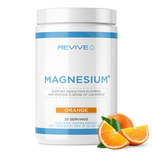 Magnesium+, Orange - 165g - Sports Nutrition at MySupplementShop by Revive