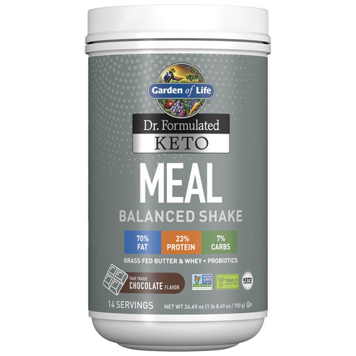 Garden of Life Dr. Formulated Keto Meal, Chocolate - 700g | High-Quality Whey Proteins | MySupplementShop.co.uk