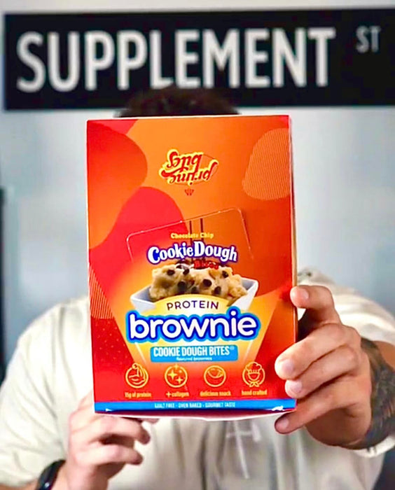 AP Sports PrimeBites Protein Brownies 12x65g (Cookie Dough Brownie) - Protein Snacks at MySupplementShop by AP Sports Regimen