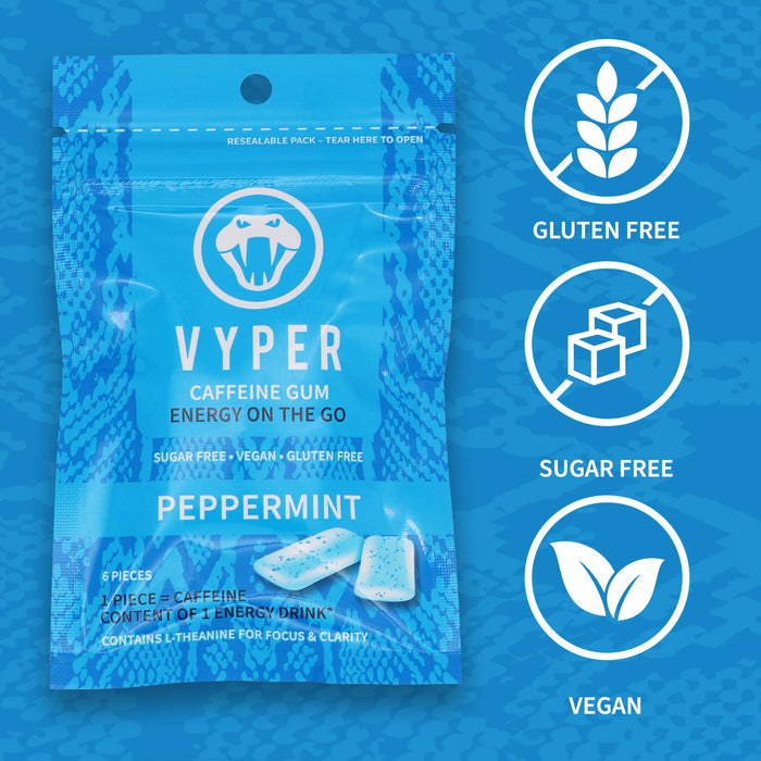 VYPER Caffeine Gum 12x14g - Chewing & Bubble Gum at MySupplementShop by Vyper