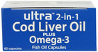 Vitabiotics Ultra Cod Liver Oil Plus Omega 3 2 in 1 Fish Oil & Vitamin D 60 Capsules - Joint Care at MySupplementShop by Vitabiotics