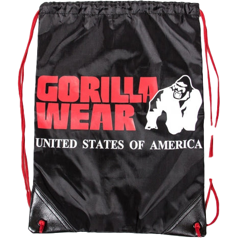 Gorilla Wear Drawstring Bag - Black/Red