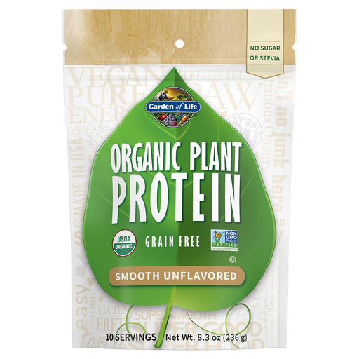 Garden of Life Organic Plant Protein, Smooth Unflavored - 236g | High-Quality Protein | MySupplementShop.co.uk