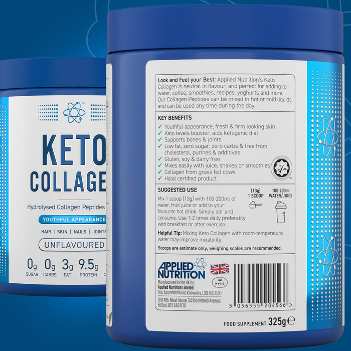 Applied Nutrition Keto Collagen 325g - Nutritional Supplement at MySupplementShop by Applied Nutrition