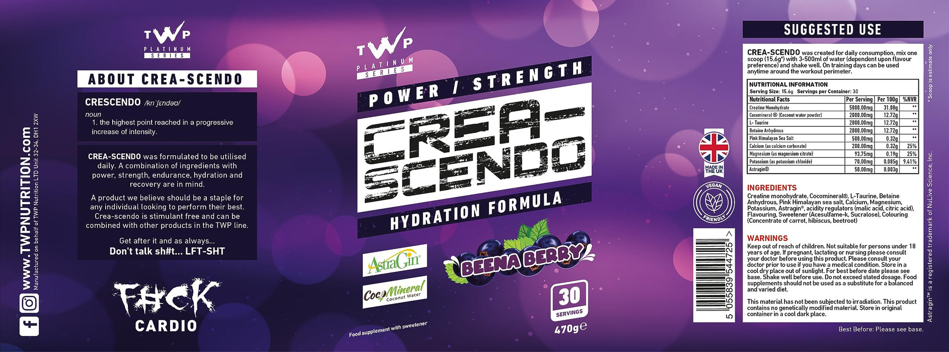 TWP Crea-Scendo 450g - Creatine at MySupplementShop by TWP