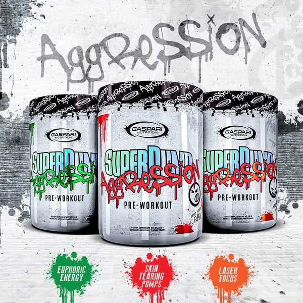 Gaspari Nutrition SuperPump Aggression 25 Servings 450g - Pre Workout at MySupplementShop by Gaspari Nutrition