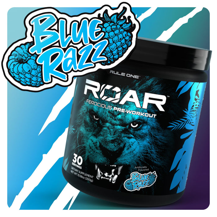 Rule One Roar, Blue Razz - 300g - Nutritional Supplement at MySupplementShop by Rule1