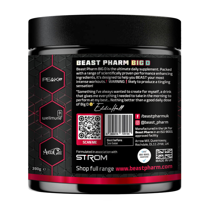 Beast Pharm Big D 30 Servings 390g - Creatine at MySupplementShop by Beast Pharm