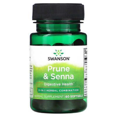 Swanson Prune & Senna - 60 softgels - Sports Supplements at MySupplementShop by Swanson