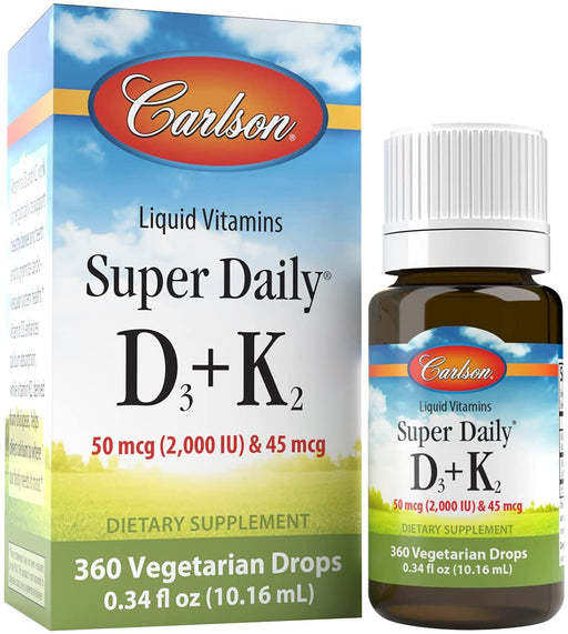 Super Daily D3 + K2, 2000 IU - 10 ml. at MySupplementShop.co.uk