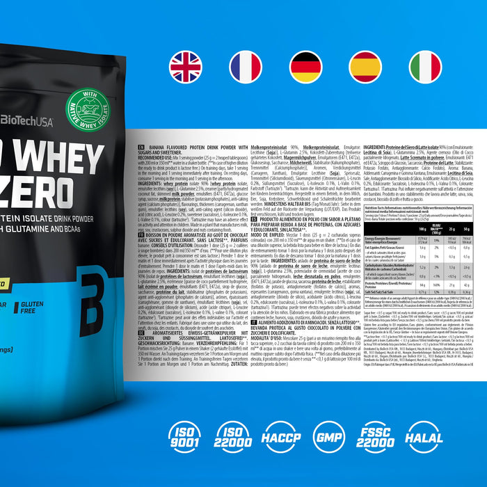 BioTechUSA Iso Whey Zero 1816g