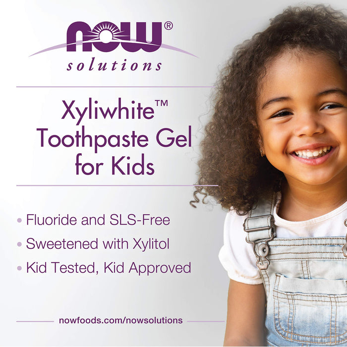 NOW Foods XyliWhite Kids, Bubblegum Splash - 85g | High-Quality Children's Health | MySupplementShop.co.uk