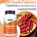 NOW Foods Cayenne 500mg 250 Veg Capsules - Health and Wellbeing at MySupplementShop by NOW Foods