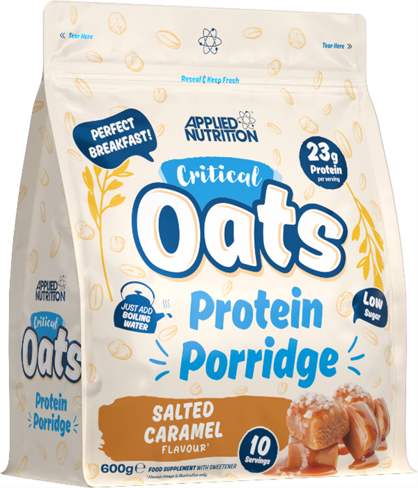 Applied Nutrition Critical Oats Protein Porridge 600g 10 Servings - Salted Caramel - Whey Proteins at MySupplementShop by Applied Nutrition