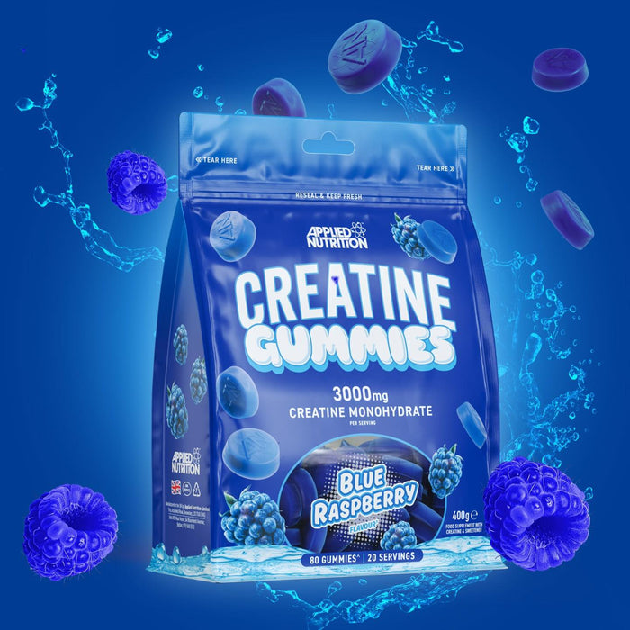 Applied Nutrition Creatine Gummies 80 Softgels - 80 Gummies / Blue Raspberry - Creatine Gummies