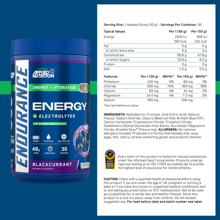 Applied Nutrition Endurance Energy + Hydration 1500g
