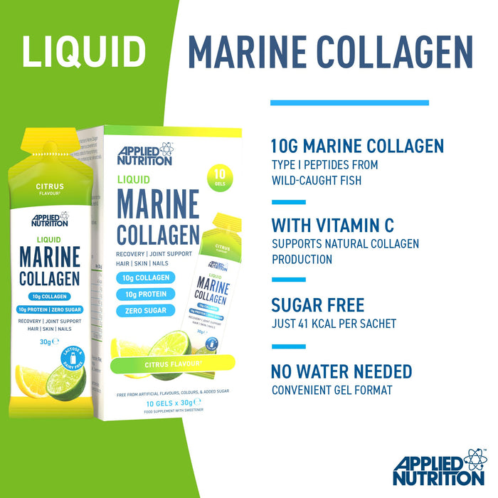 Applied Nutrition Liquid Marine Collagen 10 x 30g