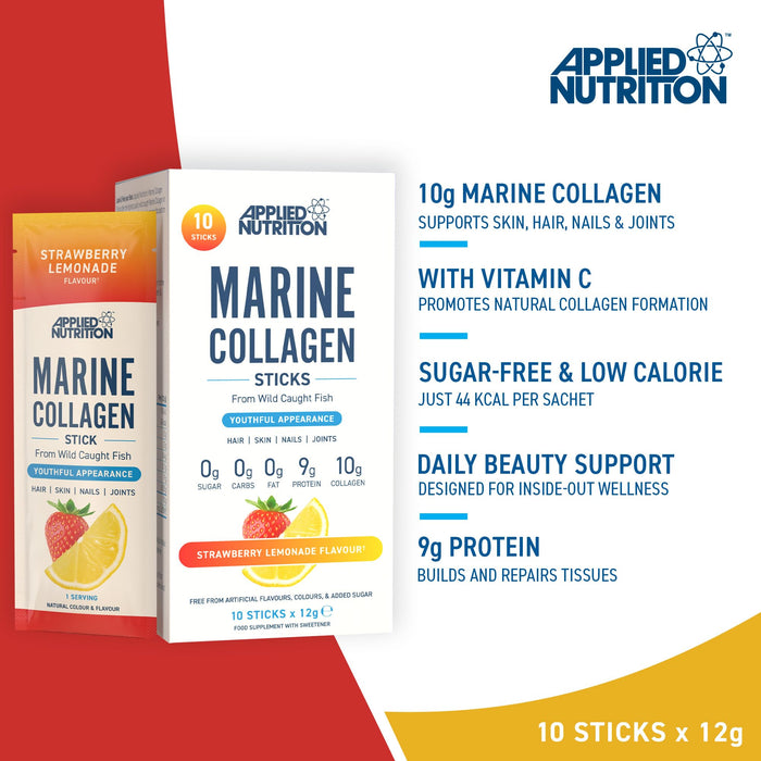 Applied Nutrition Marine Collagen STICKS 10x12g