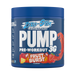 Blue Applied Nutrition Pump 3G Zero container with fruit burst flavor featuring citrulline malate and vitamin B12