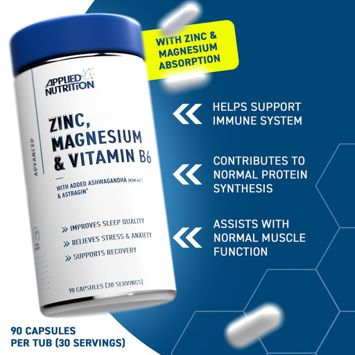 Applied Nutrition Zinc, Magnesium & Vitamin B6 90 Caps