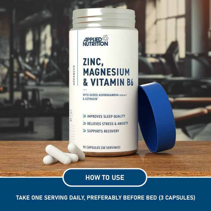 Applied Nutrition Zinc, Magnesium & Vitamin B6 90 Caps