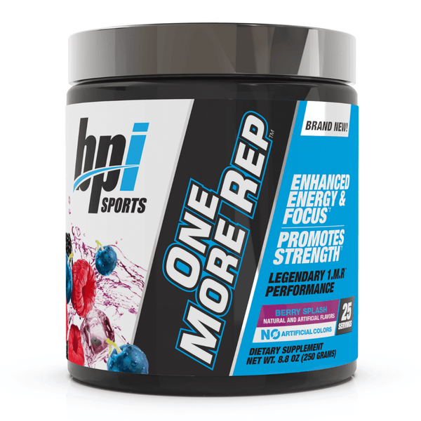 BPI Sports One More Rep, Berry Splash - 250 grams - Pre & Post Workout at MySupplementShop by BPI Sports