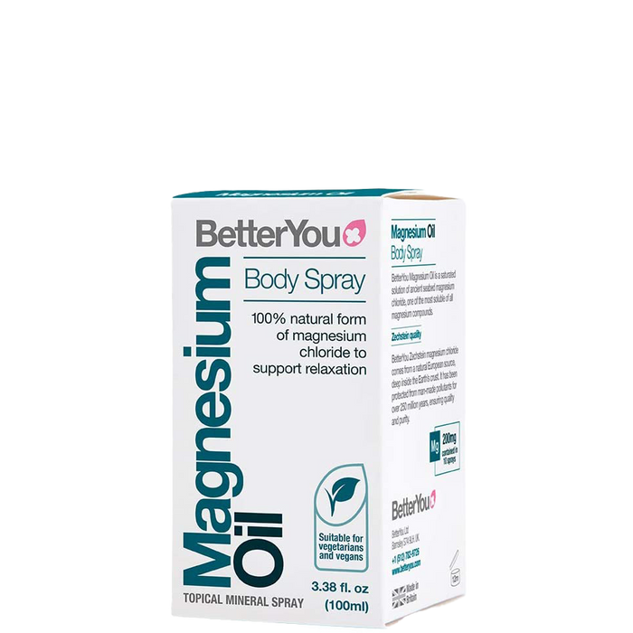BetterYou Magnesium Oil Original Spray 100ml - Muscle Recovery, Relaxation, & Optimal Absorption