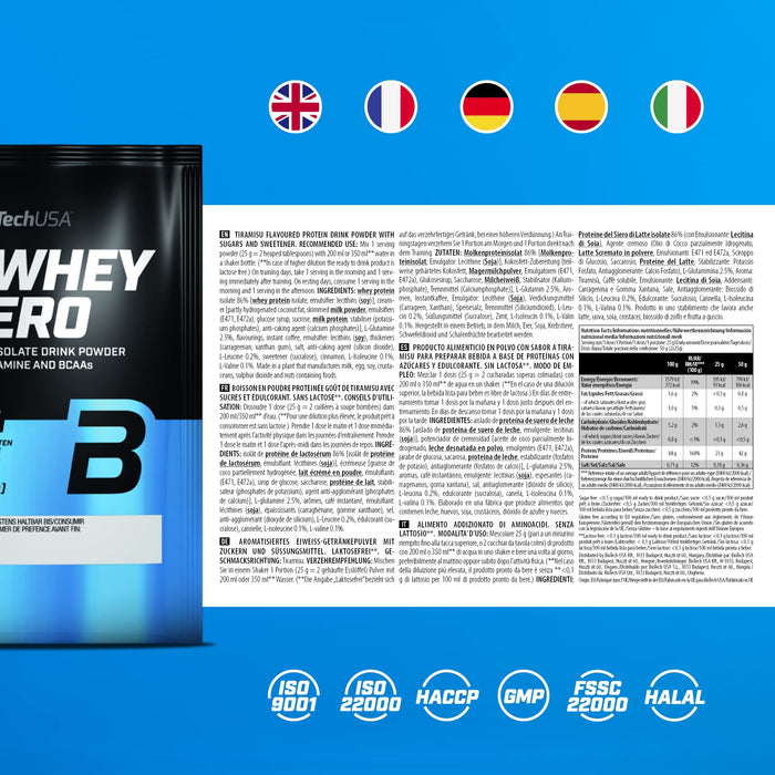 BioTechUSA Iso Whey Zero 1816g