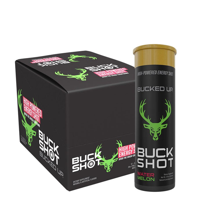 Bucked Up Buck Shot 12x59ml - Watermelon - Pre Workout at MySupplementShop by Bucked Up