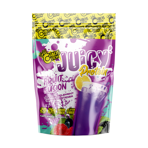 Chaos Crew Juicy Protein 600g Fruit Fusion - Sports Supplements at MySupplementShop by Chaos Crew