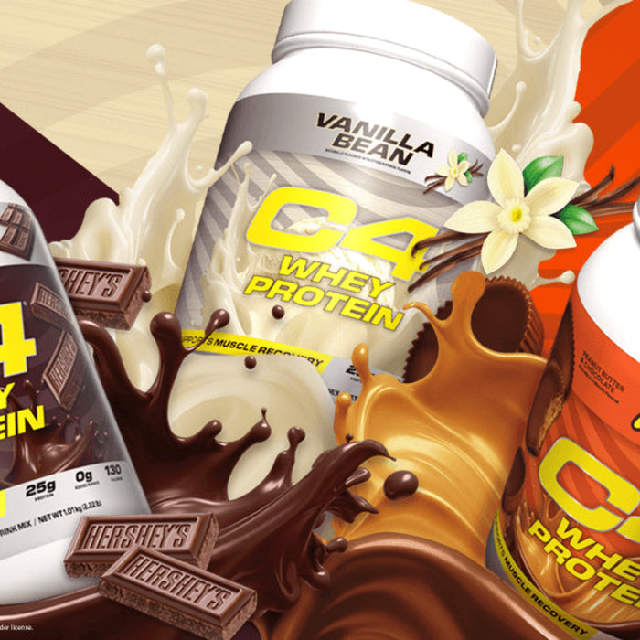 Cellucor C4 Whey Protein | Premium Post-Workout Shake | Hershey’s, Reese’s, Vanilla Bean