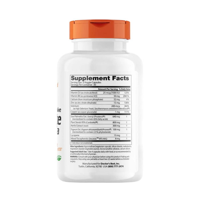 Doctor's Best Comprehensive Prostate Formula 120 Veggie Capsules