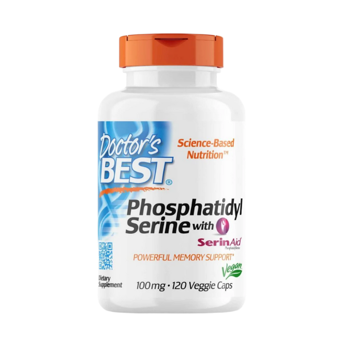 Doctor's Best Phosphatidylserine with SerinAid, 100 mg 120 Veggie Capsules