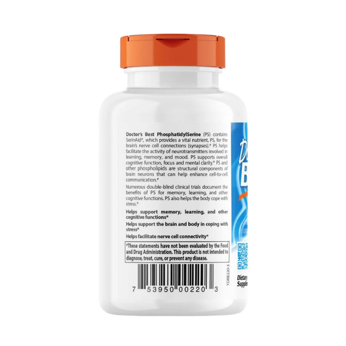 Doctor's Best Phosphatidylserine with SerinAid, 100 mg 120 Veggie Capsules