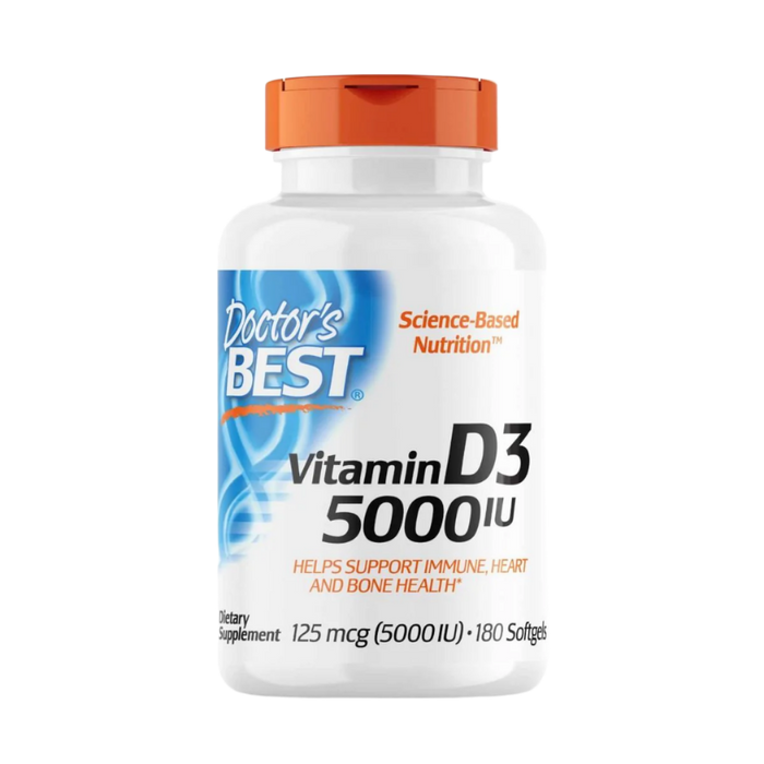 Doctor's Best Vitamin D3 125 mcg (5,000 IU) 180 Softgels