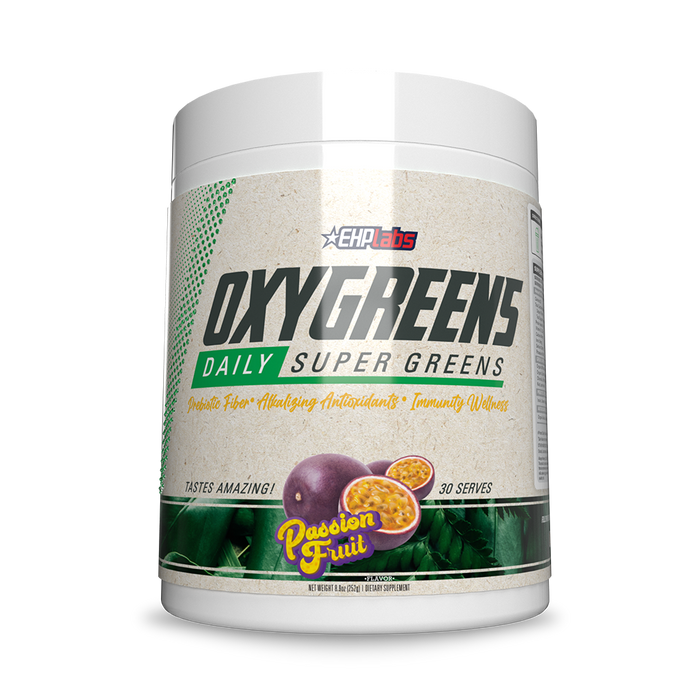 EHP Labs OxyGreens 30 Servings - Passionfruit - Spirulina at MySupplementShop by Ehp Labs