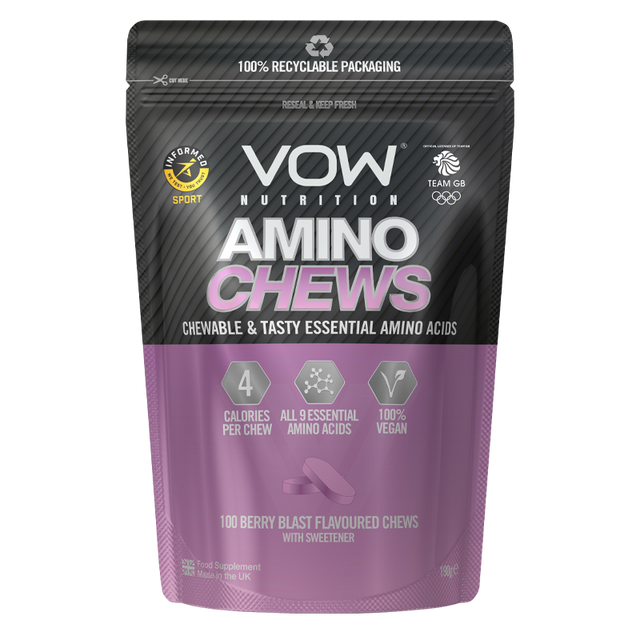 VOW Nutrition Amino Chews 100Tabs - Amino Acids and BCAAs at MySupplementShop by VOW Nutrition