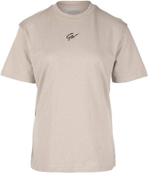 Gorilla Wear Bixby Oversized T-Shirt - Beige - XS - T-Shirt at MySupplementShop by Gorilla Wear
