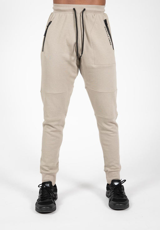Gorilla Wear Newark Pants - Beige - Small - Pants at MySupplementShop by Gorilla Wear