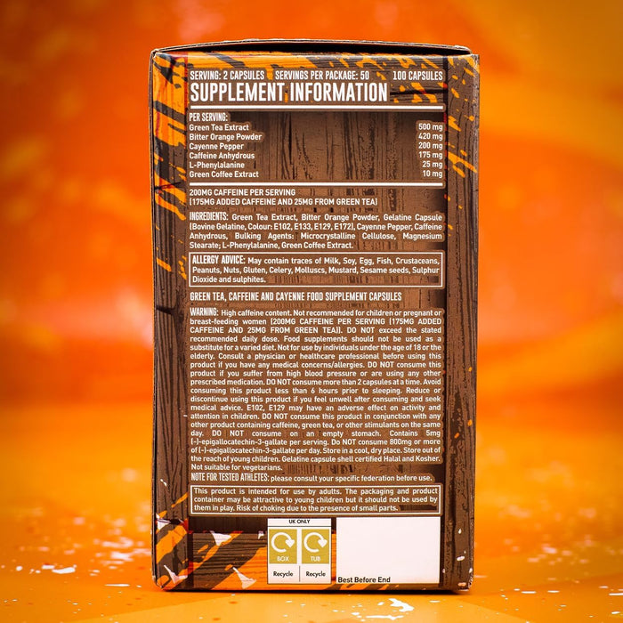 Grenade Thermo Detonator Weight Management Supplement Tub of 100 Capsules