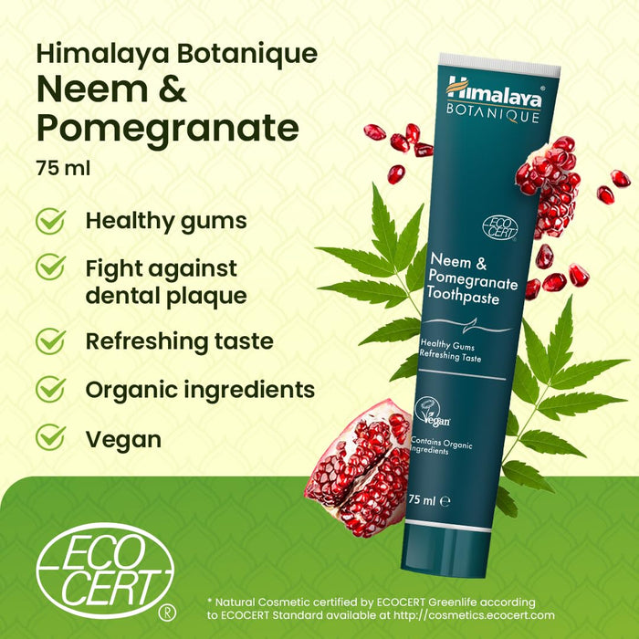 Himalaya Neem & Pomegranate Toothpaste - 75 ml.