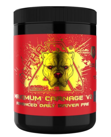 Alpha Neon Maximum Carnage V2 450g (Rainbow Candy) - Pre Workout at MySupplementShop by Alpha Neon