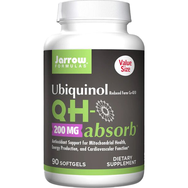Jarrow Formulas Ubiquinol QH-absorb, 200mg - 90 softgels