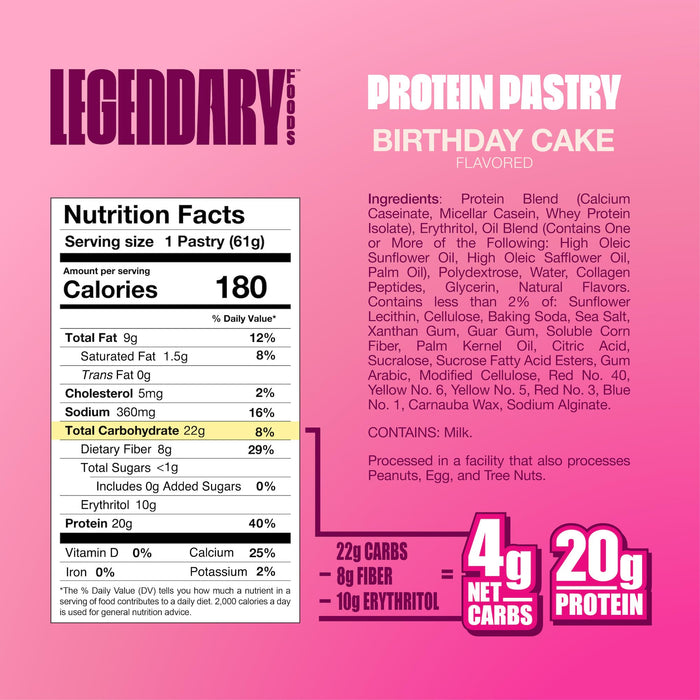 Legendary Foods Protein Pastry Tart 10x61g
