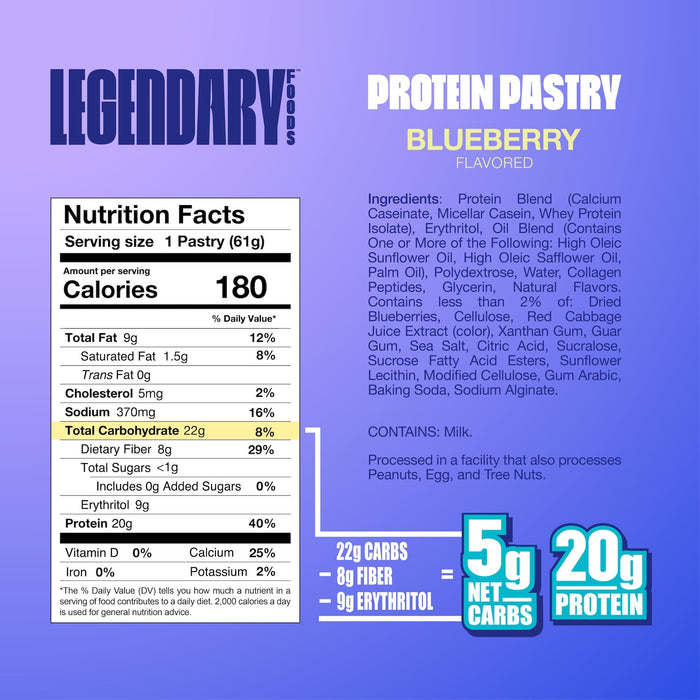 Legendary Foods Protein Pastry Tart 10x61g