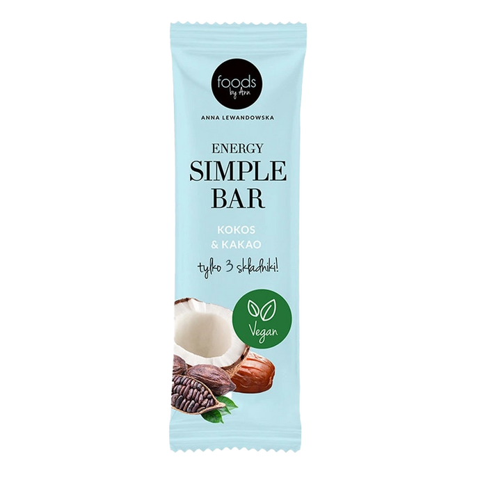 Levann Energy Simple Bar, Coconut & Cocoa - 15 x 35g